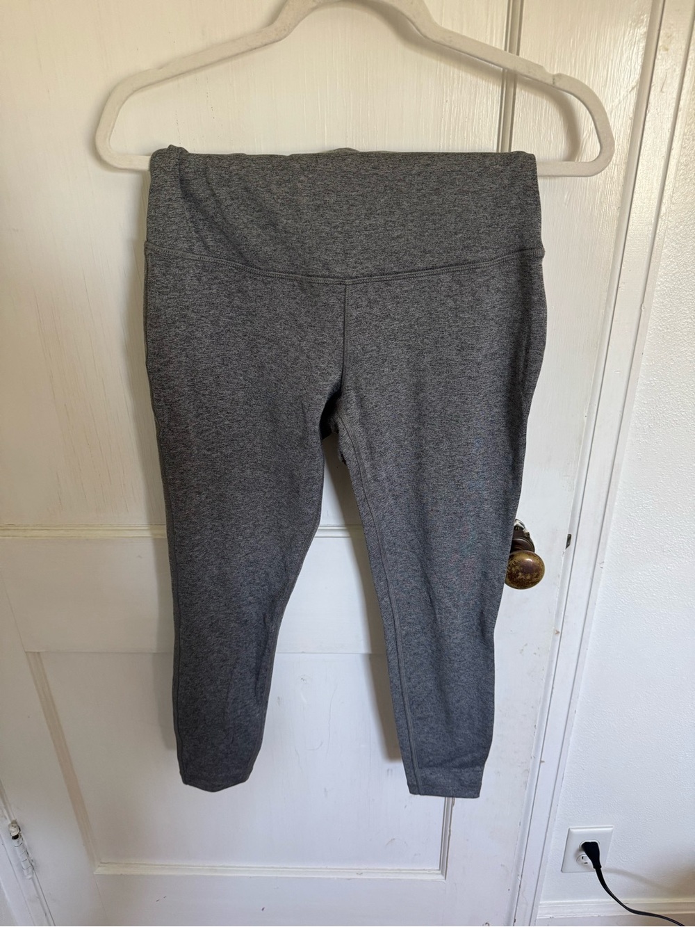 High-Waist Thick Heather Gray Active Leggings
